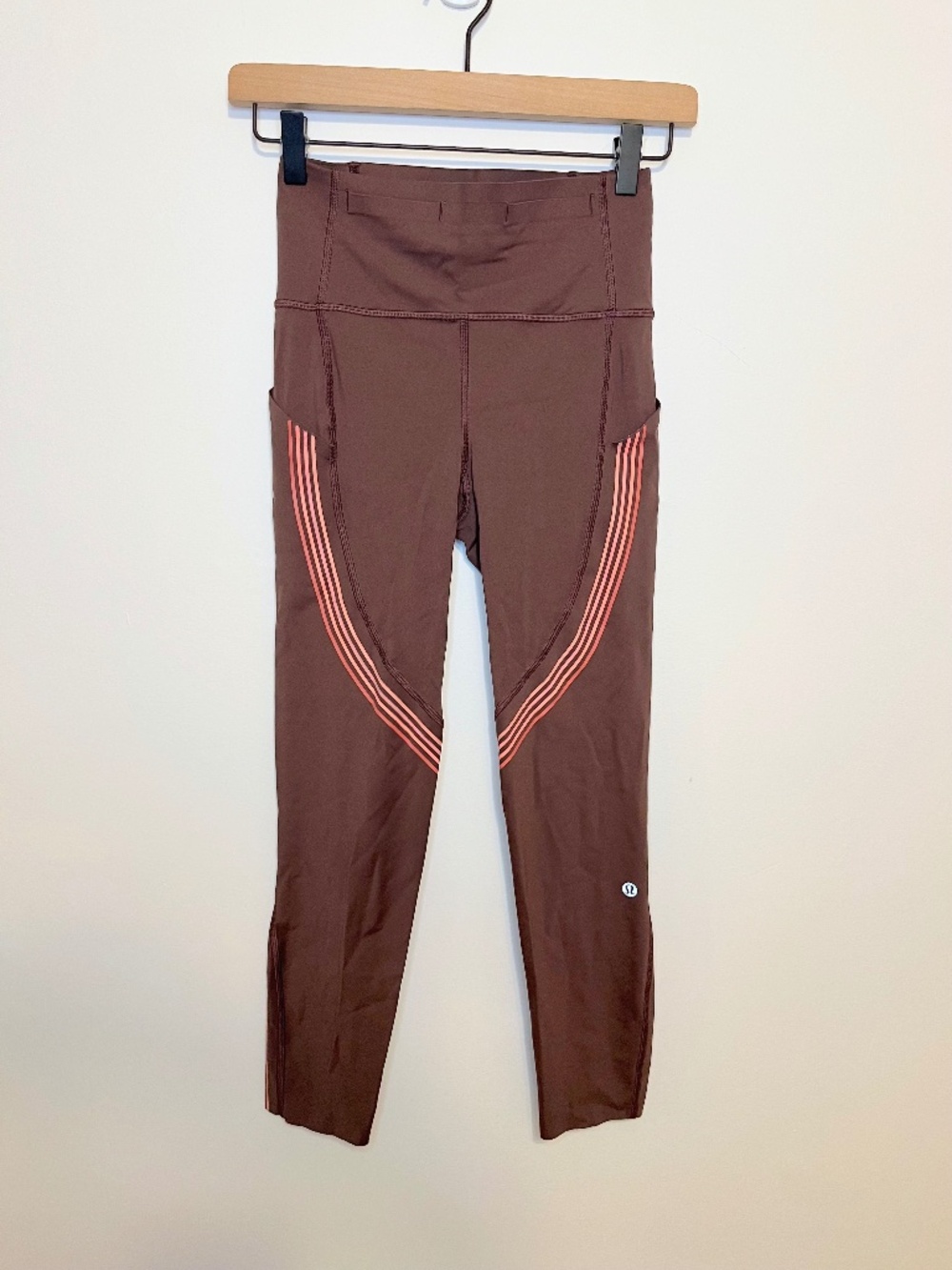 Lululemon Speed Limit Crop 23" Leggings in Cherry Cola